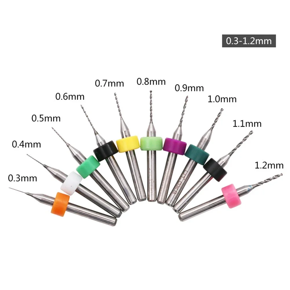 Brocas PCB de acero de tungsteno, microbrocas CNC de carburo, ámbar y cera de abeja, taladro de giro manual