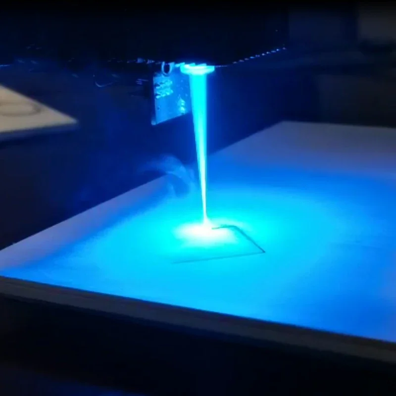 Professionele 10W Optische Power Gecomprimeerde Spot Lasermodule 450nm 10W High Power 3d Printer Cnc Router Lasermodule