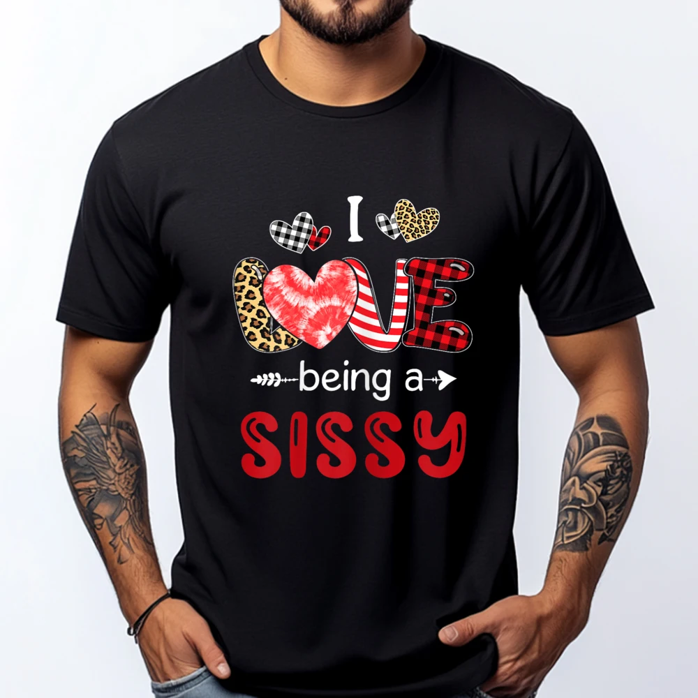 

Leopard Happy Mothers Day I Love Being A Sissy Buffalo Plaid Green And White Graphic T Shirt Woman Camisetas De Hombre