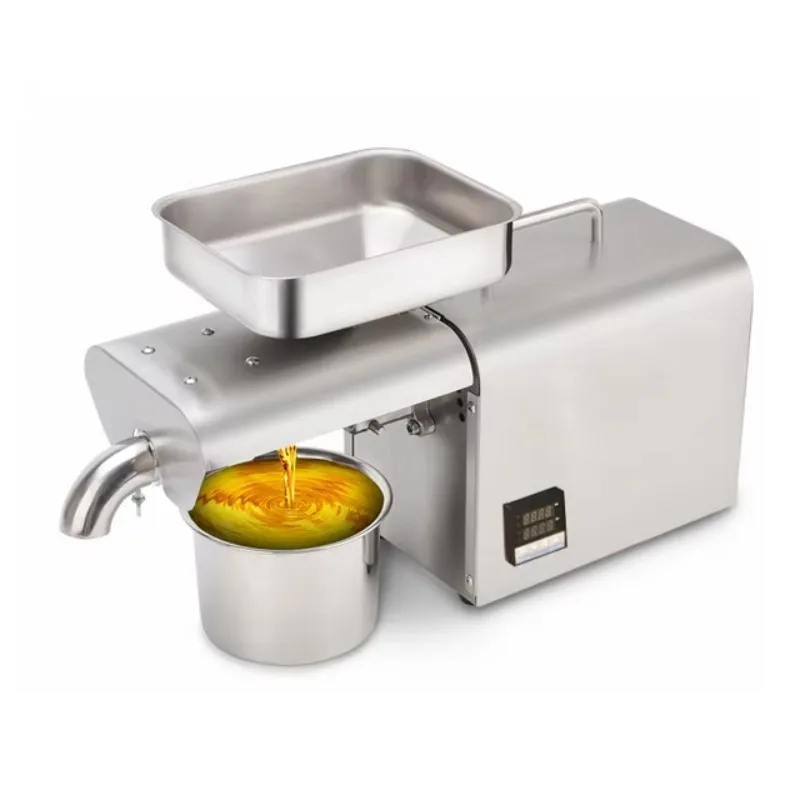 Máquina de prensado de molino de aceite de tornillo automático de alta eficiencia para uso doméstico de semillas de nuez de sésamo para aceite de soja de oliva y coco