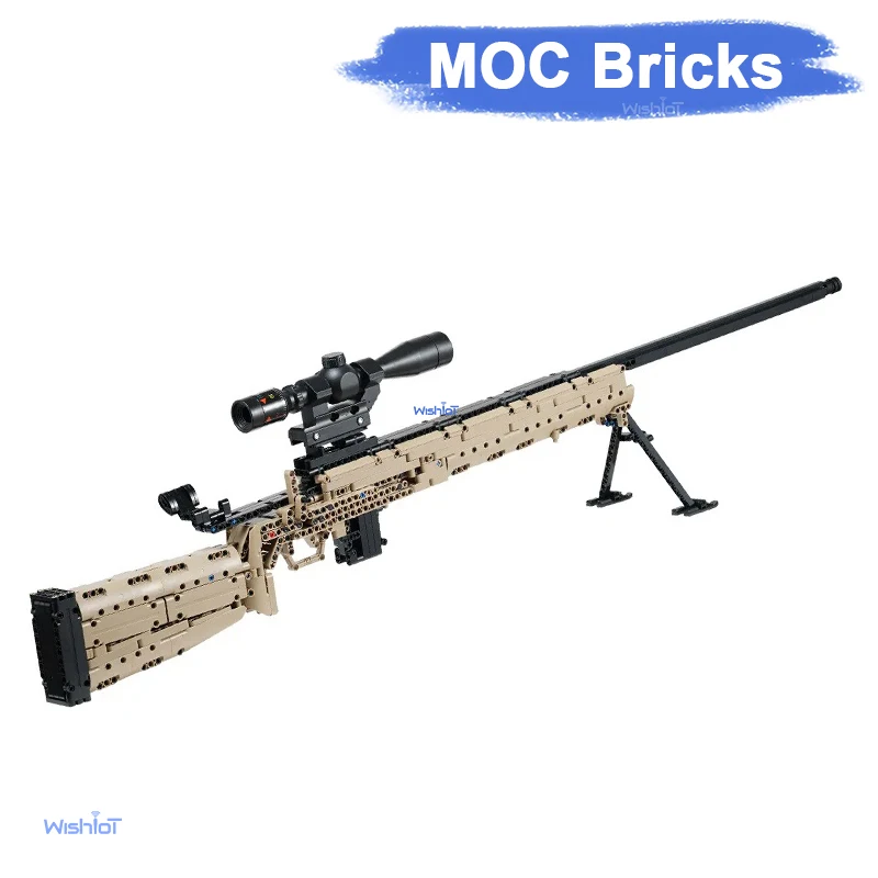 

M24 Sniper Rifle Building Blocks Model Kit Shooting Toy Gun Military Series Children Educational Assembly DIY Holiday Gift