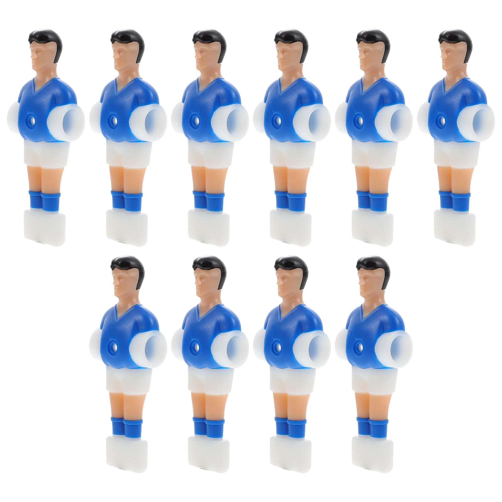 10 Pcs Football Machine Player Customizable Figures Soccer Figurines Plastic Players Statue Fashionable Dolls Toys