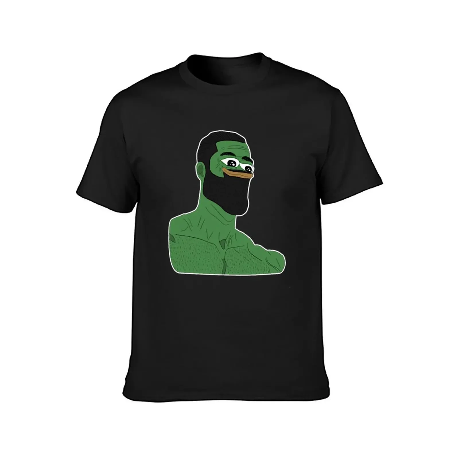 Rare Gigachad Pepe T-Shirt graphic t shirt vintage cute tops oversized t custom men 100℅ cotton