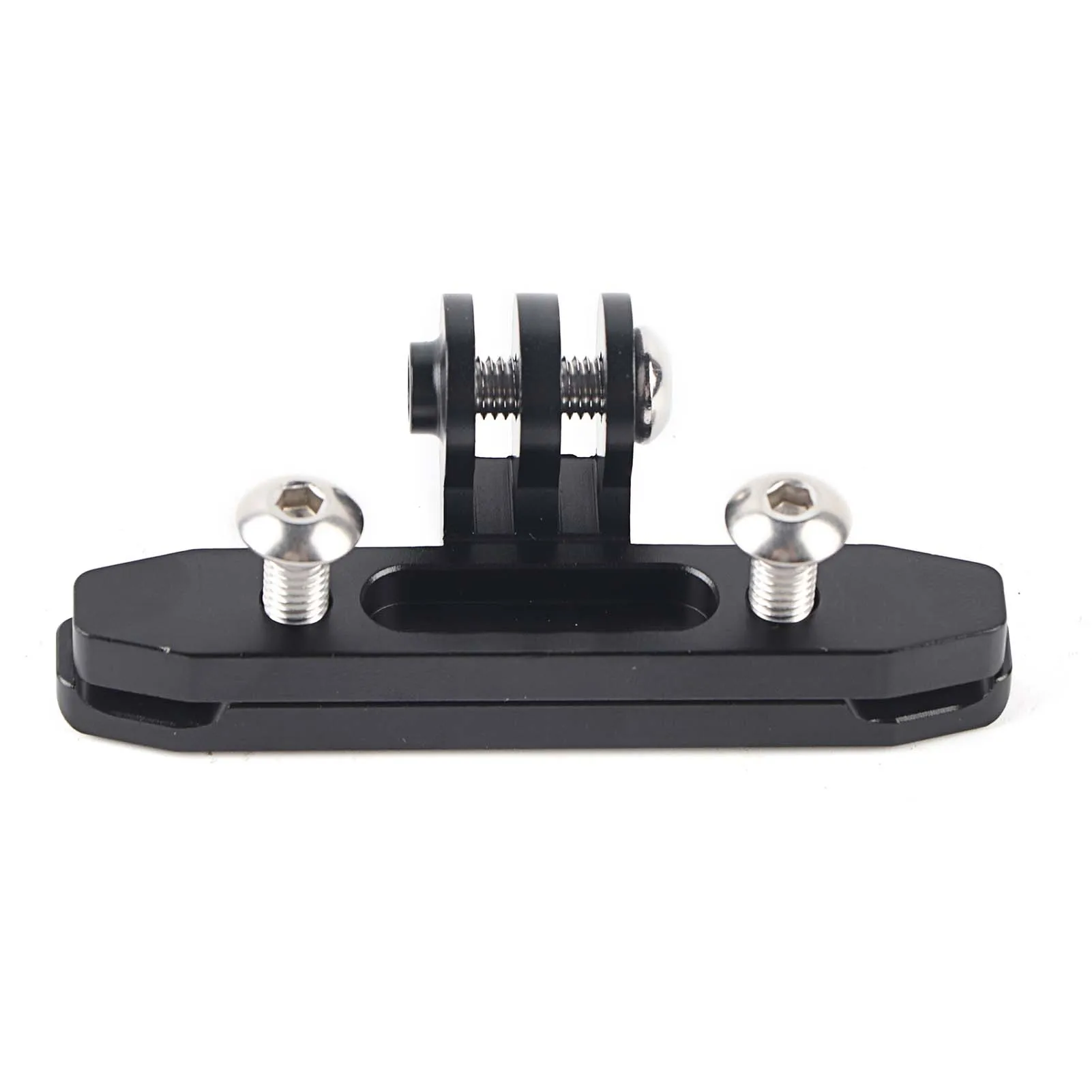 Fietszadelkussenclip Aluminiumlegering Zwart Fietsbasisbevestiging voor Gopro Hero 6/5/4/3 Camera Fietszadelkussenclip