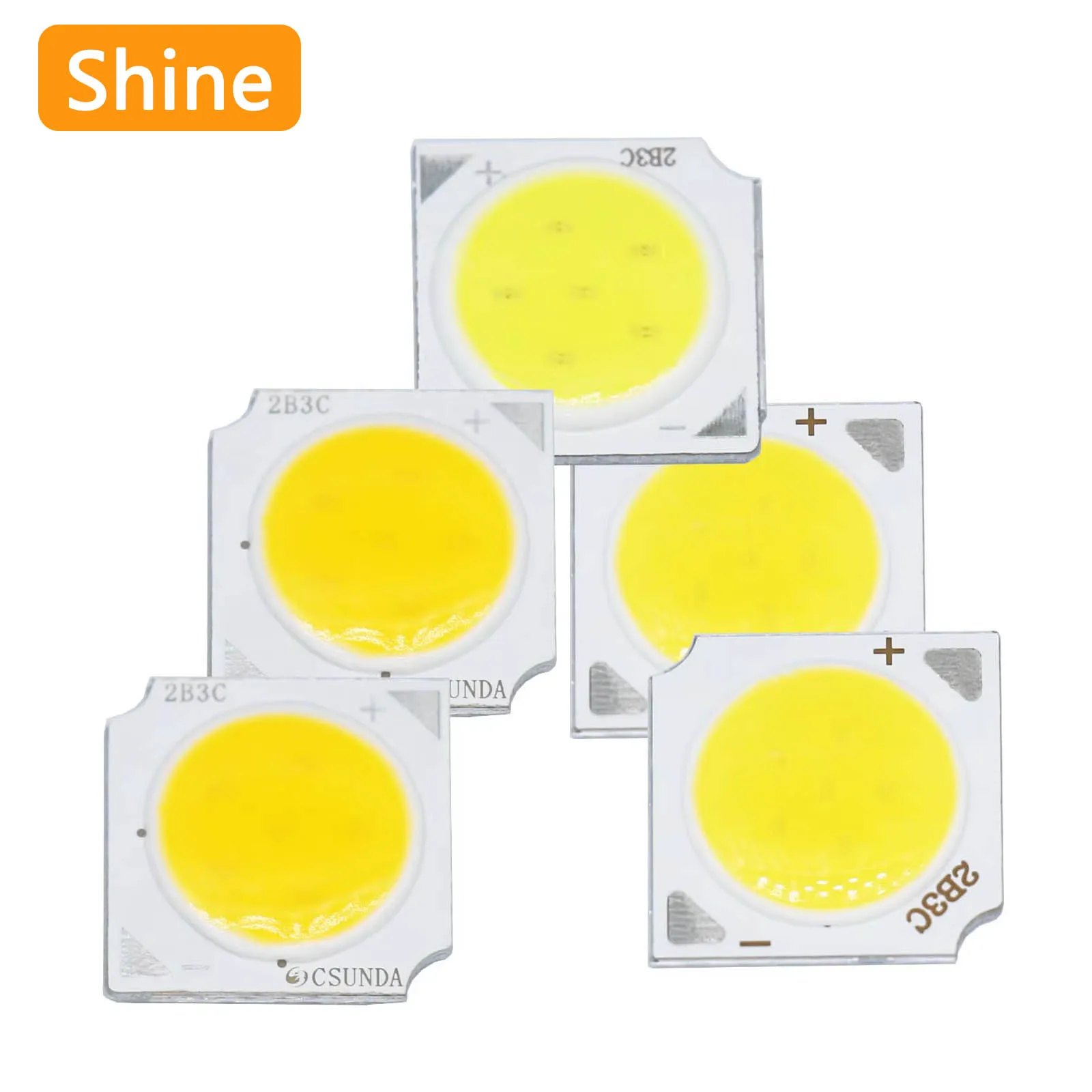 60PCS 13mm 3W 5W 7W 10W High Power LED COB Chip LED Source Chip 250mA For Light Bulb Light Lamp Spotlight Down Light Lamps DIY