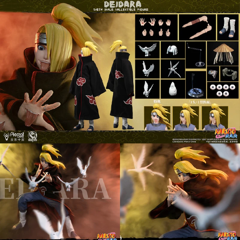 Genuino NARUTO Deidara 1/6 Bilancia Action Figures Originale Razzo Giocattoli ROC-008 PVC Da Collezione Modello Bambola Statuetta Ornamento Regali