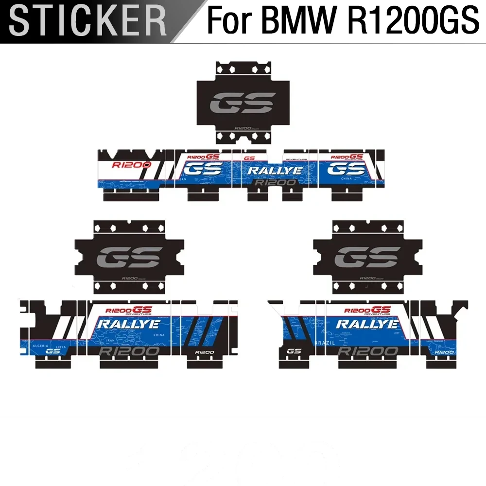 

For BMW motorcycle aluminum Panniers R1200GS R1250GS Adventure Rally 2004-2022 Reflective Protection PET Sticker Kit