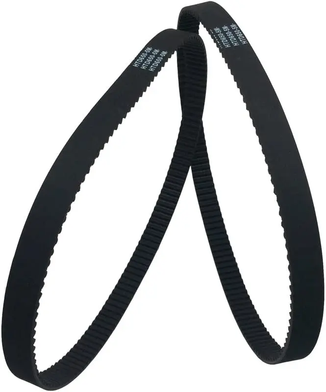 

2Pcs/Pack HTD 5M Rubber Timing Belts Closed-Loop HTD650-5M-15 650mm Length 130 Teeth 15mm Width Laser Engraving Machine Belt