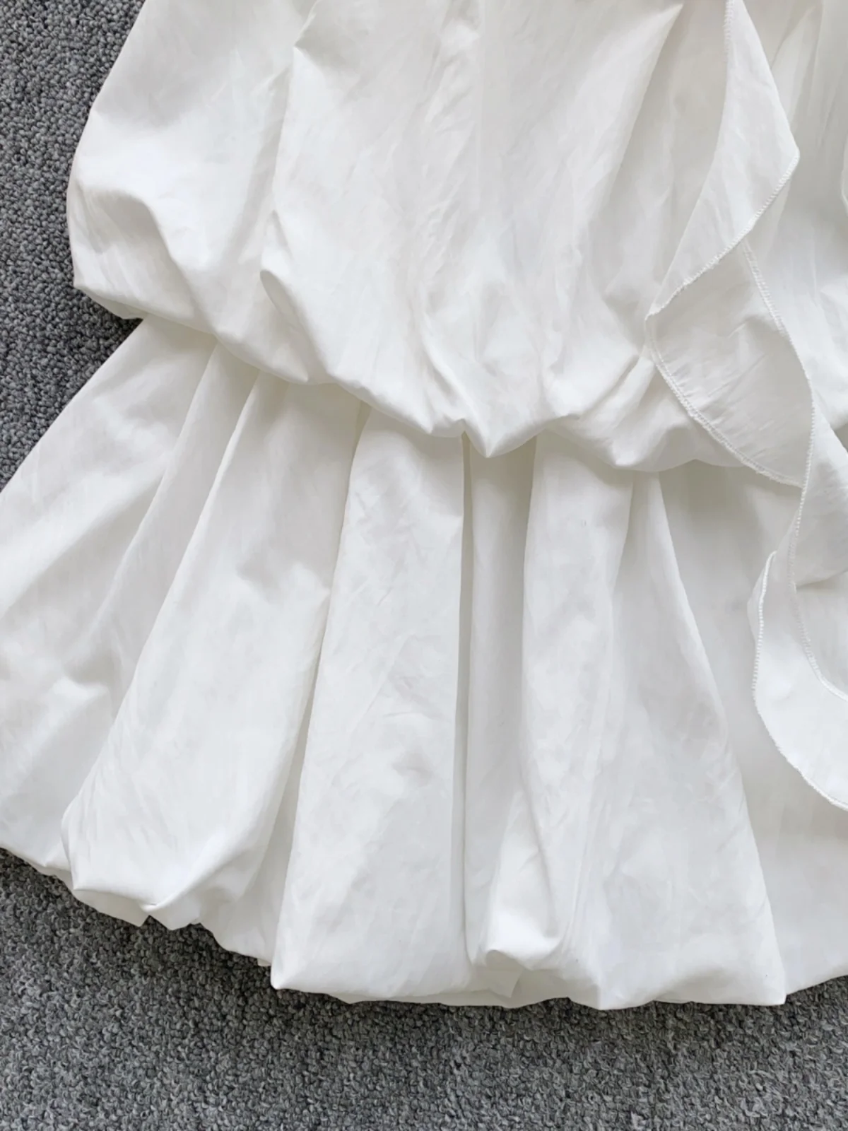 Date Night Gonna floreale ter Ne ort Abito da donna con vita Sa Cinching Bianco A-Line Dr Coreano Sle Pendolarismo