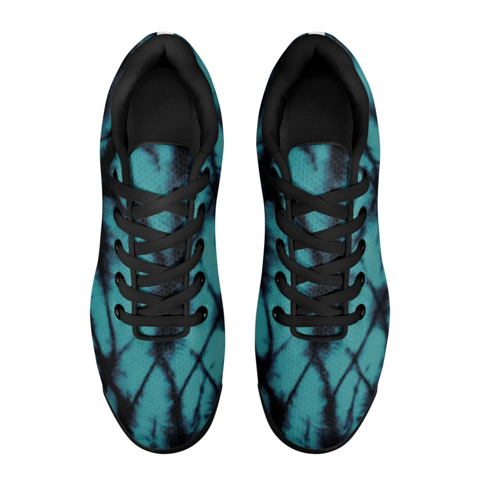 PENSTROLL Easy Casual Walking Shoes Arch Support Non-Slip Athletic Shoes for Work Men Teal Tie Dye