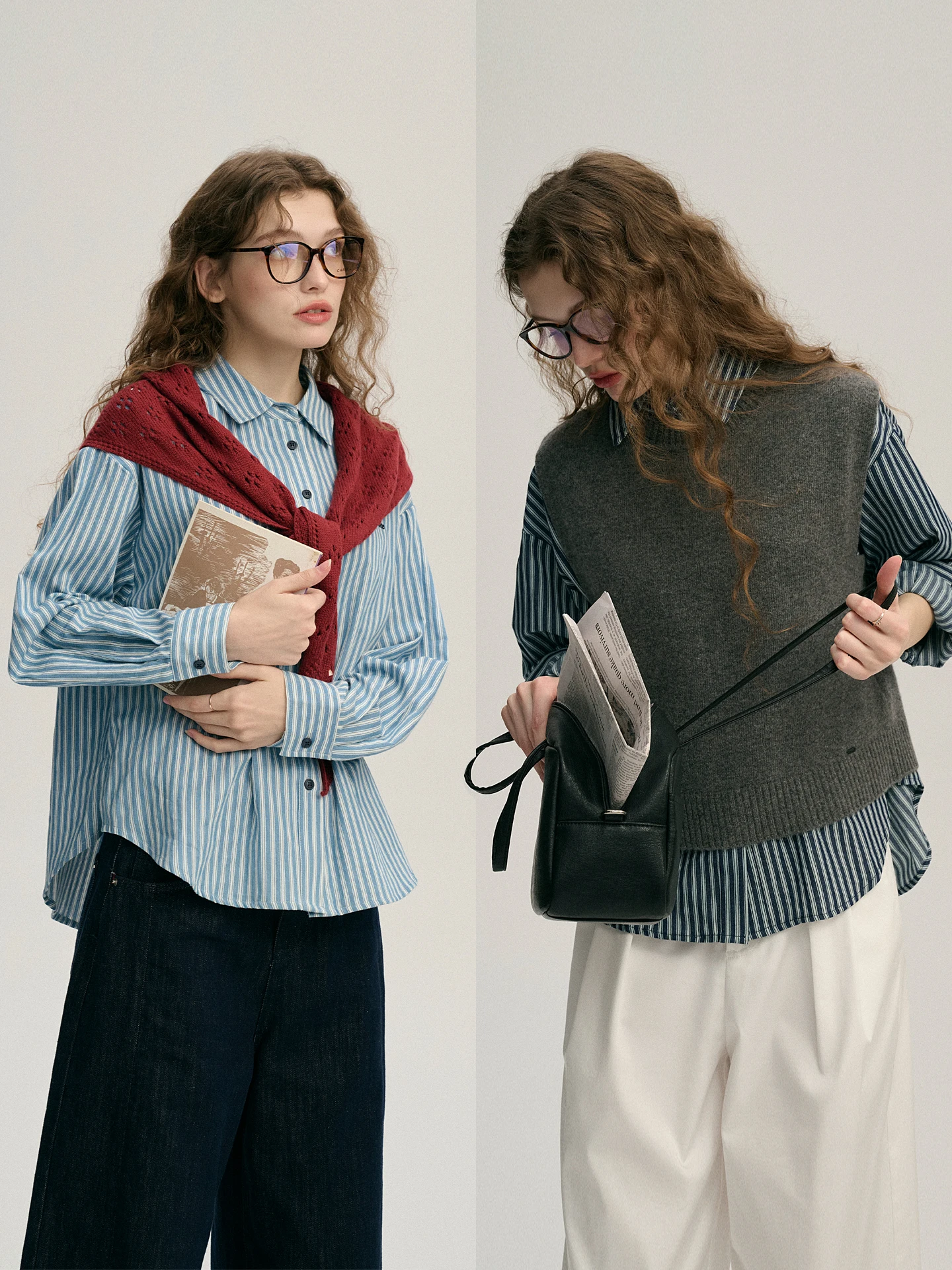 

Женская модная рубашка в скандинавском стиле из чистого хлопка в полоску с воротником, вышивкой и декоративной этикеткой, свободного кроя, на пуговицах, длинная