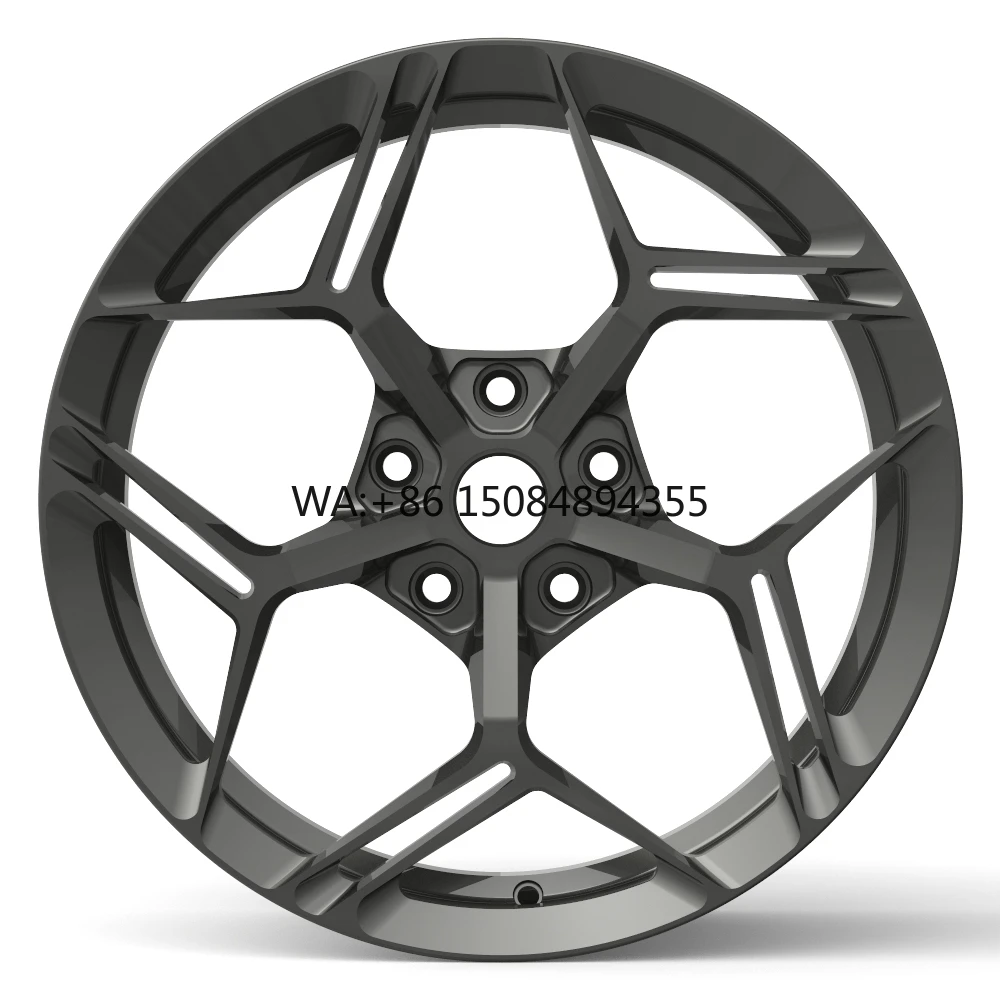 

Aluminum Monoblock Multi-Spoke Forged Wheels Gloss Black 18-22 Inch Floating Caps Performance Rims