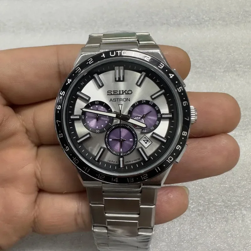 Seiko العلامة التجارية الفاخرة أزياء الأعمال عارضة الرياضة متعددة الوظائف كرونوغراف حار بيع رجل غير الميكانيكية كوارتز ساعة معصم