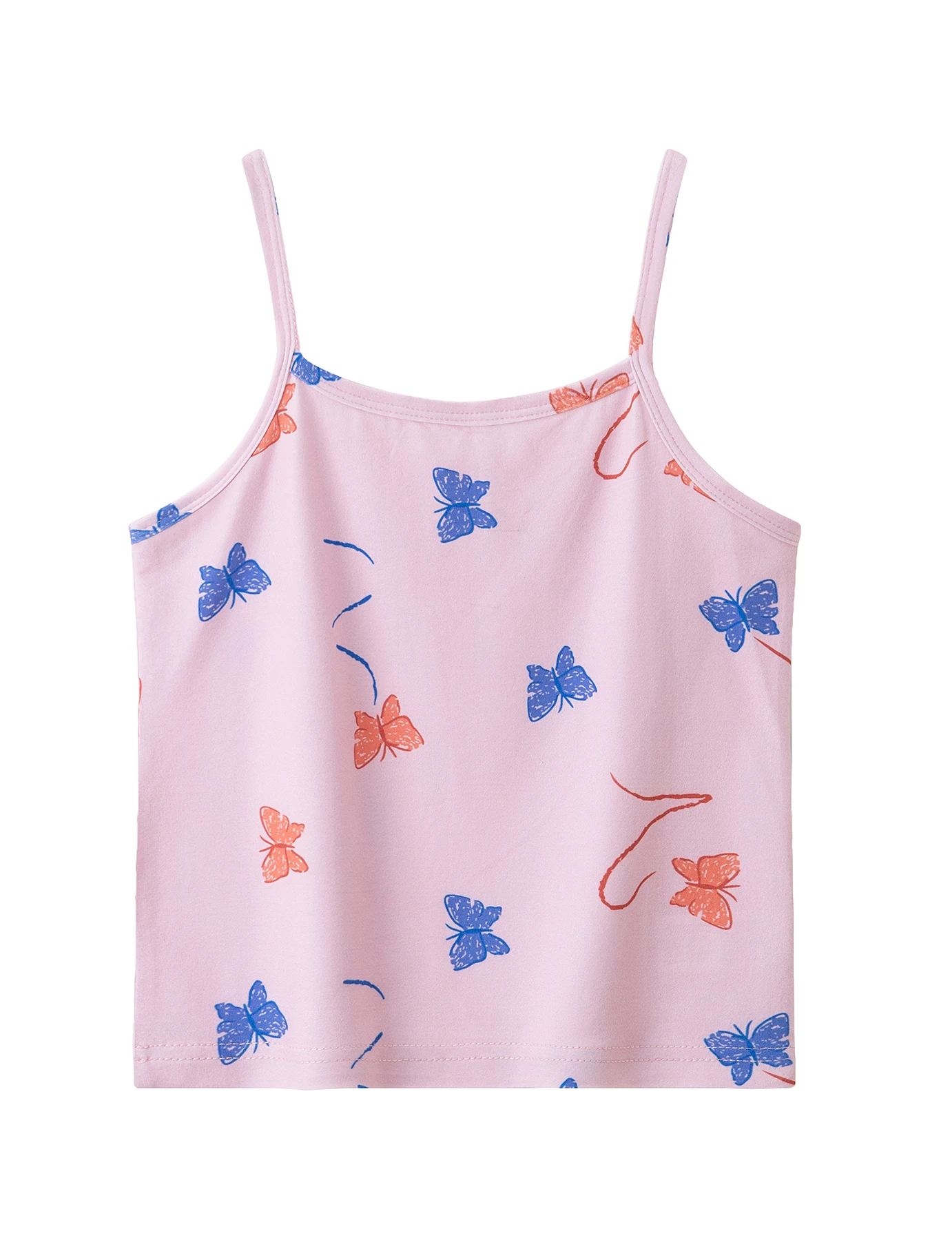 4-teiliges Set süßer und niedlicher bedruckter Camisole-Westen für Mädchen für alle Jahreszeiten, bequeme Unterweste, ärmelloses Oberteil für Kinder. – Detail 9