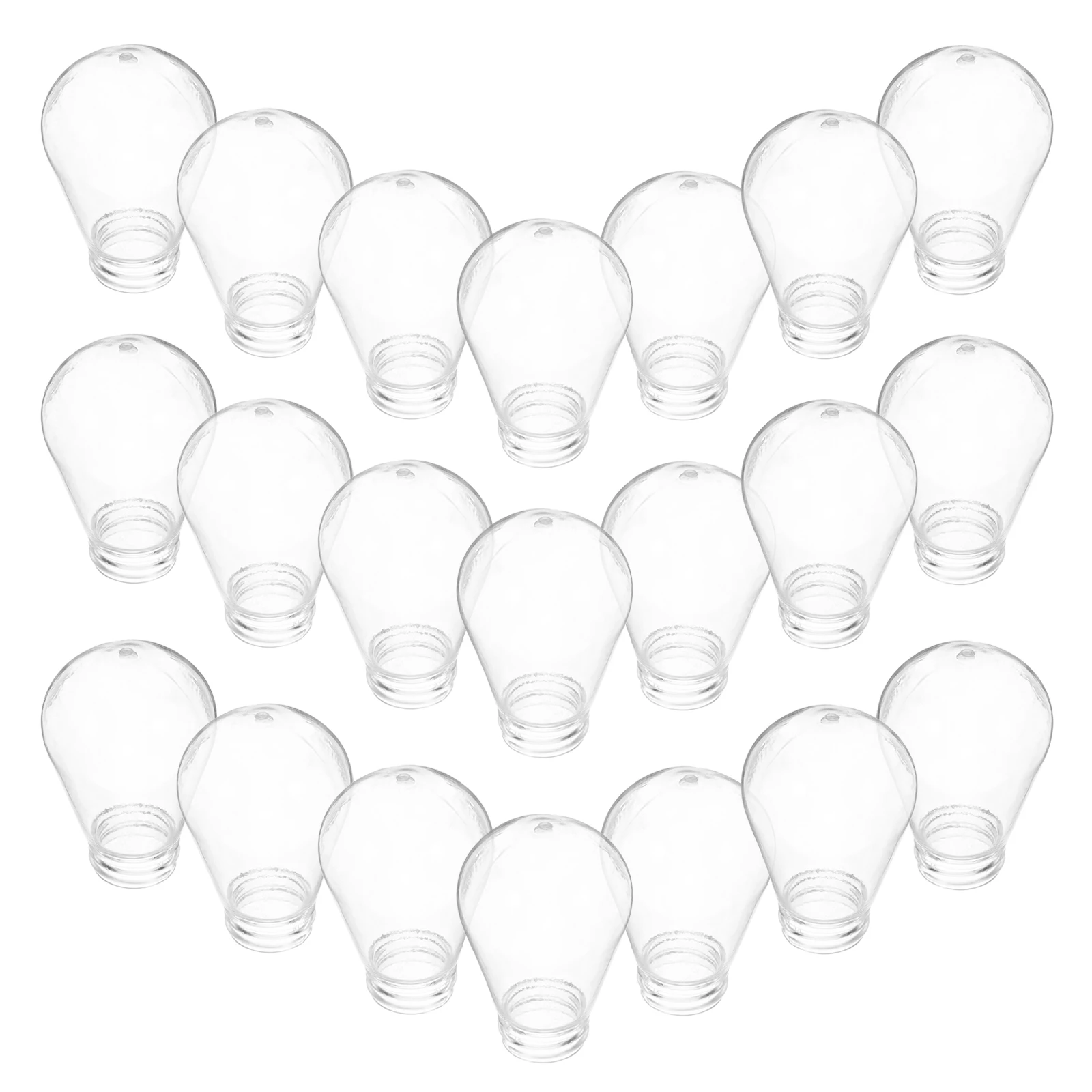 30 szt. Przezroczyste Osłony Żarówek Plastikowe Dyfuzory Odporne na Ciepło Zamienniki Żarówek do Lamp Sznurkowych
