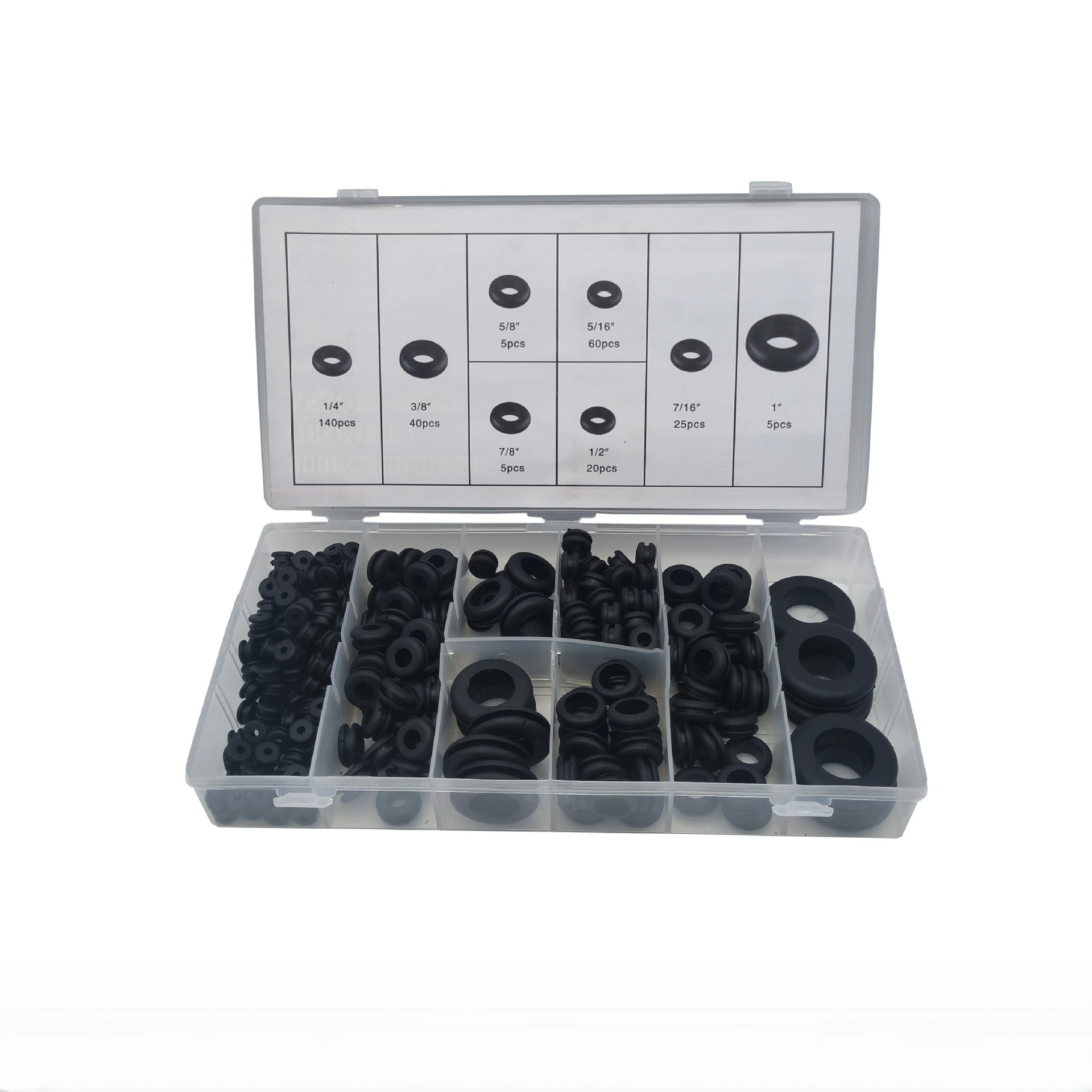 

300PC O-ring sealing ring protective coil string coil set rubber wear-resistant, oil resistant, waterproof rubber ring