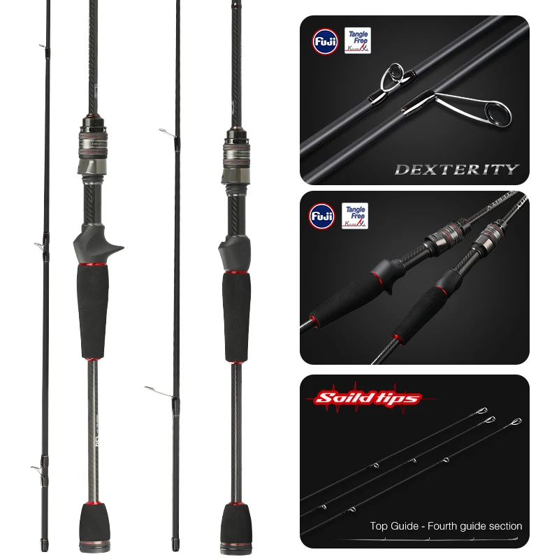 TSURINOYA Light Game Fishing Rod 722UL 2.16m Fast Action DEXTERITY