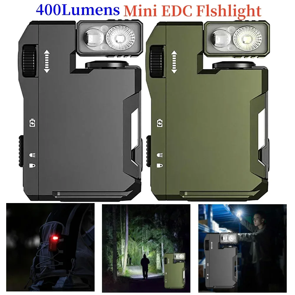 

For WUBEN G5 400Lumens Portable Pocket Mini Light EDC Keychain Flashlight Waterproof Torch 180° Rotating Head For Outdoor Campin