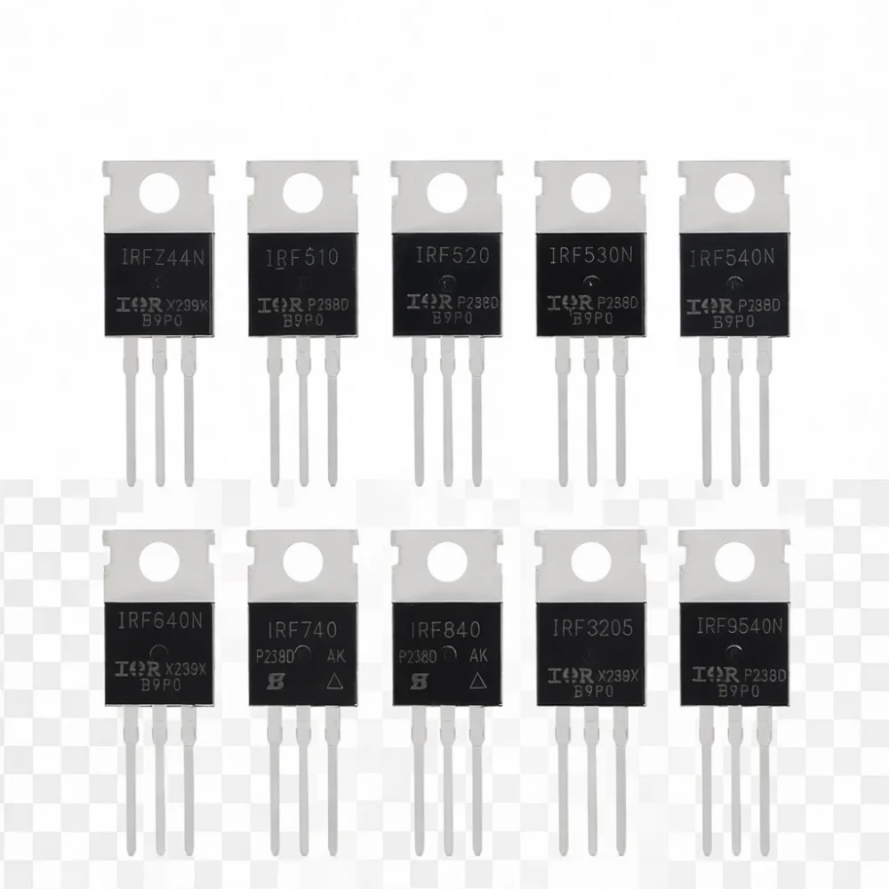 Electronic Components Transistor Assortment Kit To220 Mosfet Irfz44n Irf510n Irf540n Irf3 Professional Power Supply Module Parts