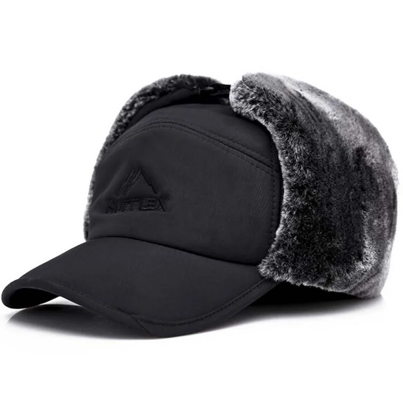 Chapeaux de bombardier thermiques pour hommes et femmes, bonnet de ski coupe-vent, protection des oreilles, chapeau de couple épais en velours, mode tendance, hiver