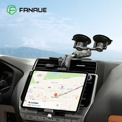 FANAUE Car Tablet Holder Suction Cup Mount with 1 inch Ball Supports for tablet Vehicle Windshields for RAM Mounts