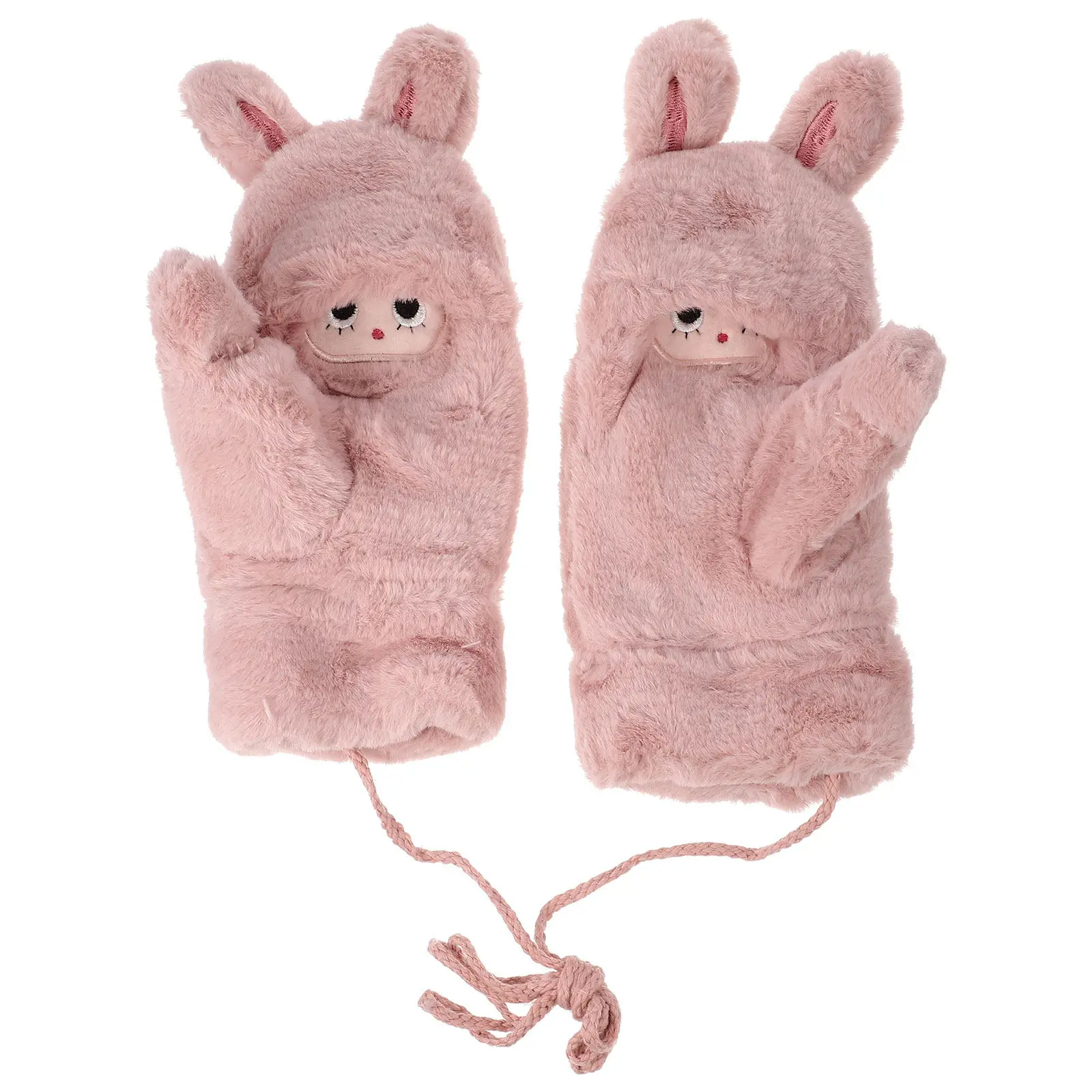 

1 пара зимних варежек для детей, теплые перчатки, приятные для кожи, удобные, защищающие руки, уличные, толстые, детские, зимние, теплые