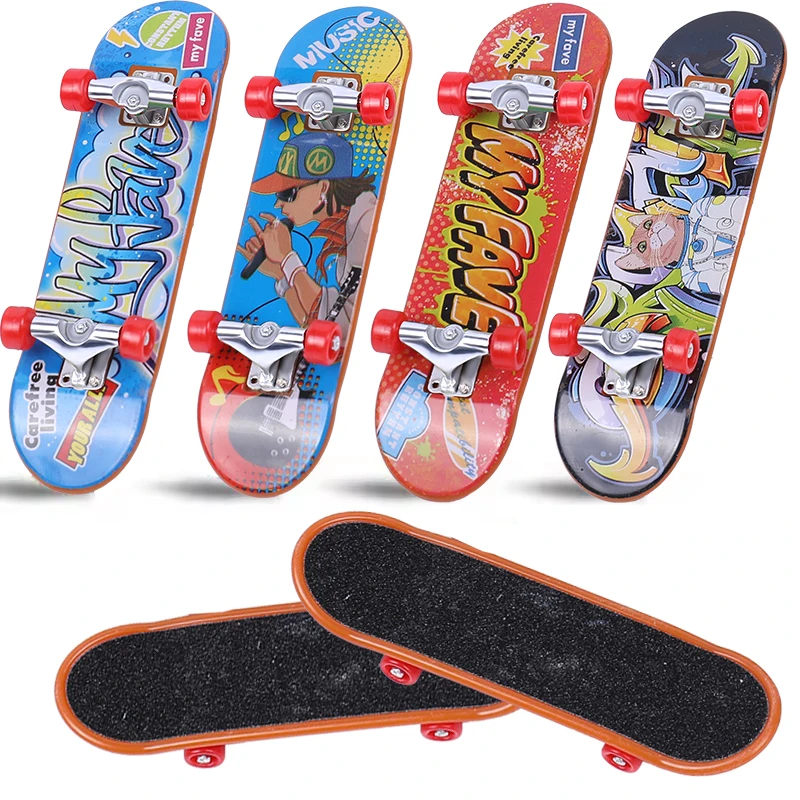 

5Pcs Creative Finger Skateboard Mini Professional Skate Board Puzzle Toy For Kids Birthday Wedding Party Gift Bag Fillers Reward