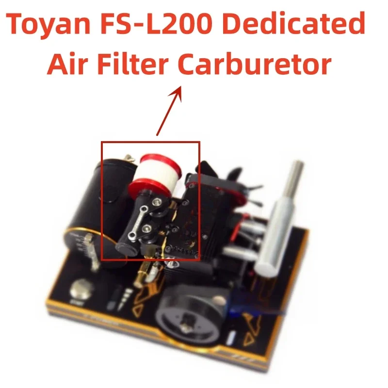 Toyan FS-L200 Dedicated Air Filter Carburetor, Methanol Gasoline Dual Cylinder Engine Carburetor , Model Accessories