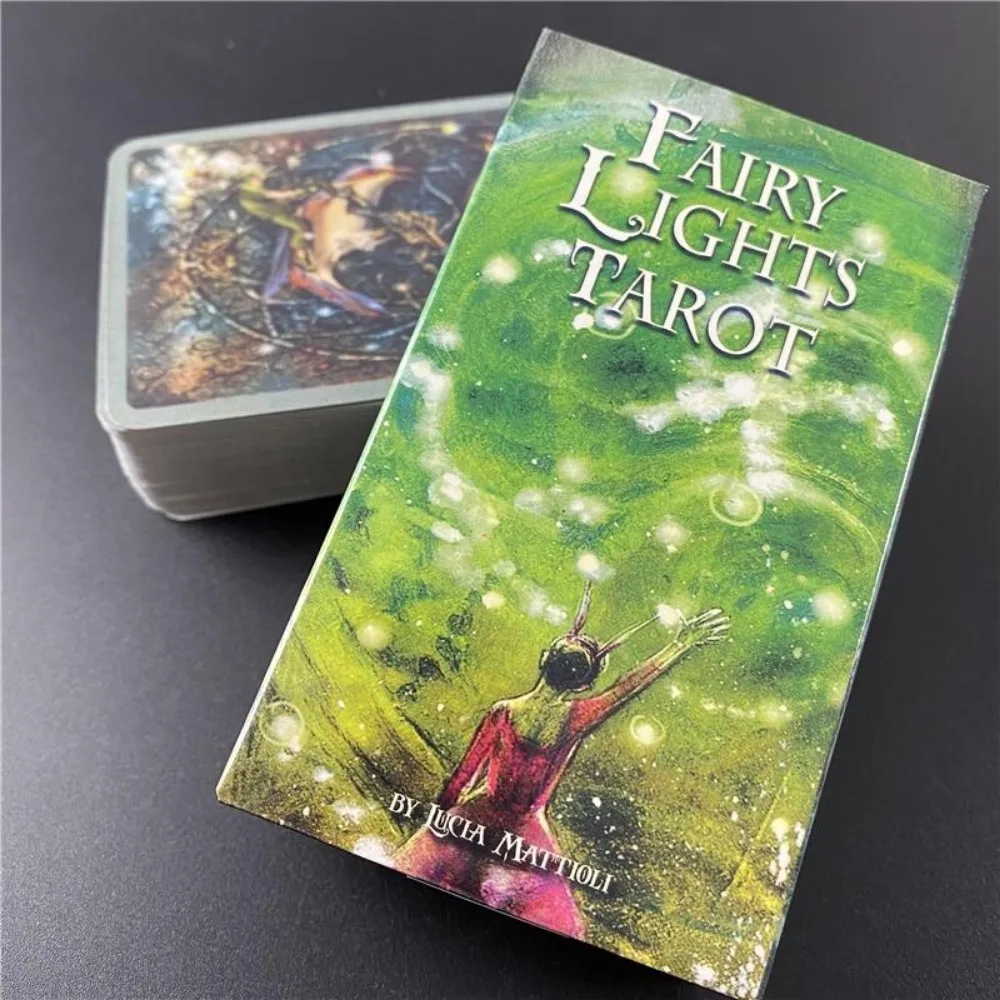 10.3*6cm Fairy Lights Tarot Cards 78 Pcs English Deck for Fate Divination Playing Cards