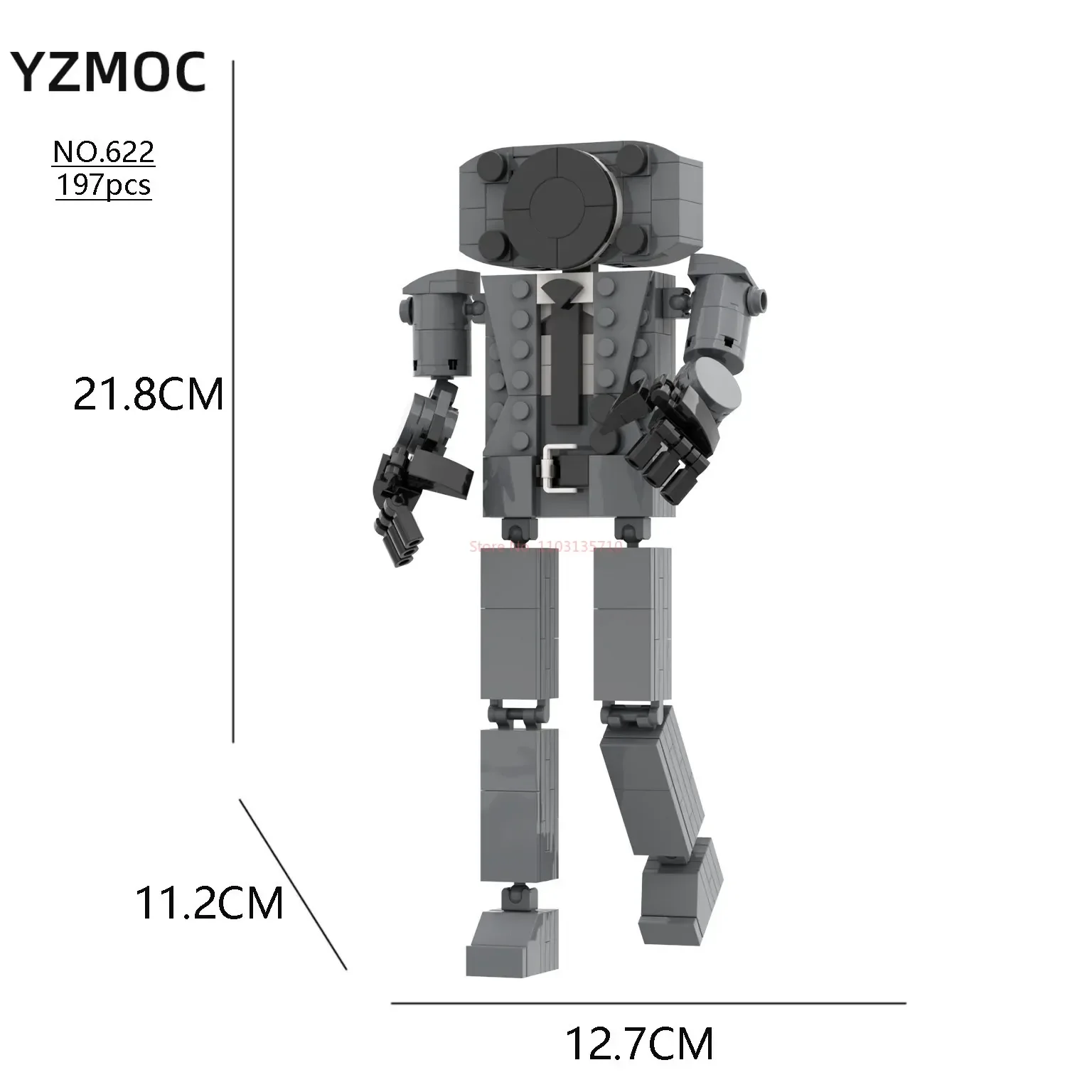 Compatible With Building Blocks, Skibidi Toilet Man Vs Monitor Man Titan Tv Man Audio Man Children\'s Building Toys