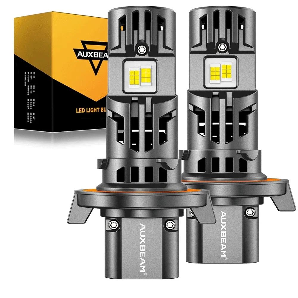 

AUXBEAM LED Headlight Bulb H13 9008 9007 9004 High Low Beam 36000LM Super Bright 6500K White DUAL TURBO FANS Q50 Series