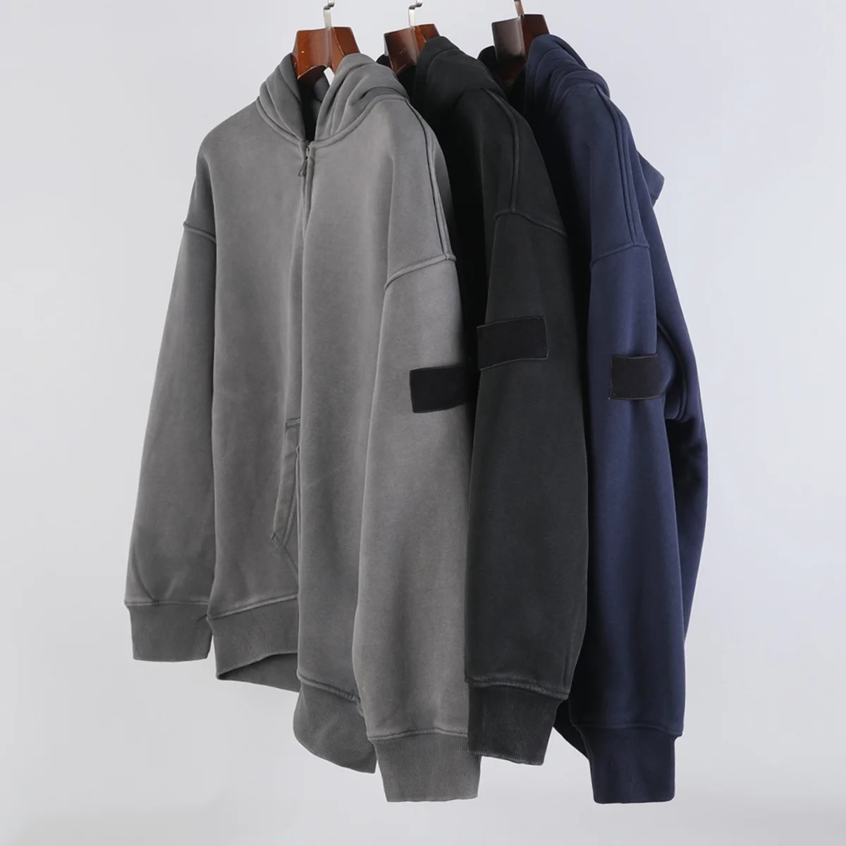 

25FW 5349 ex Hooded Sweatirt Cotton Casual Color Open Cardigan Sle Youth Faion Autumn Collection