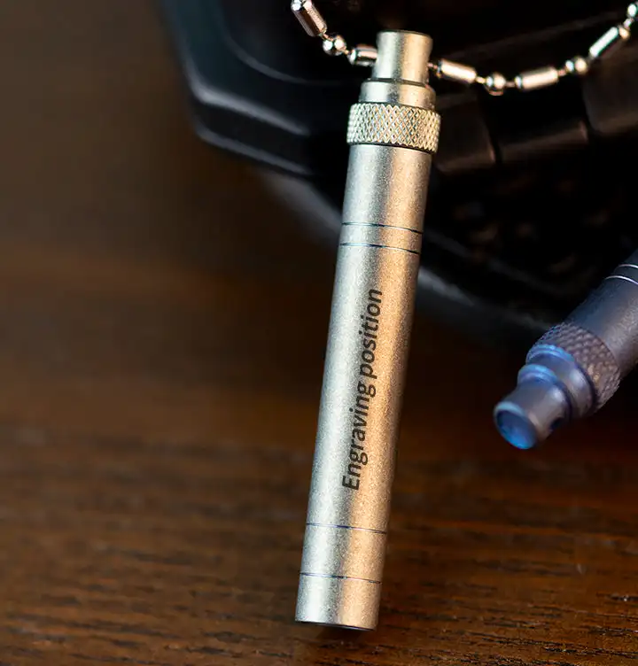 Titanium alloy mini whistle referee whistle EDC outdoor survival whistle coach whistle gift