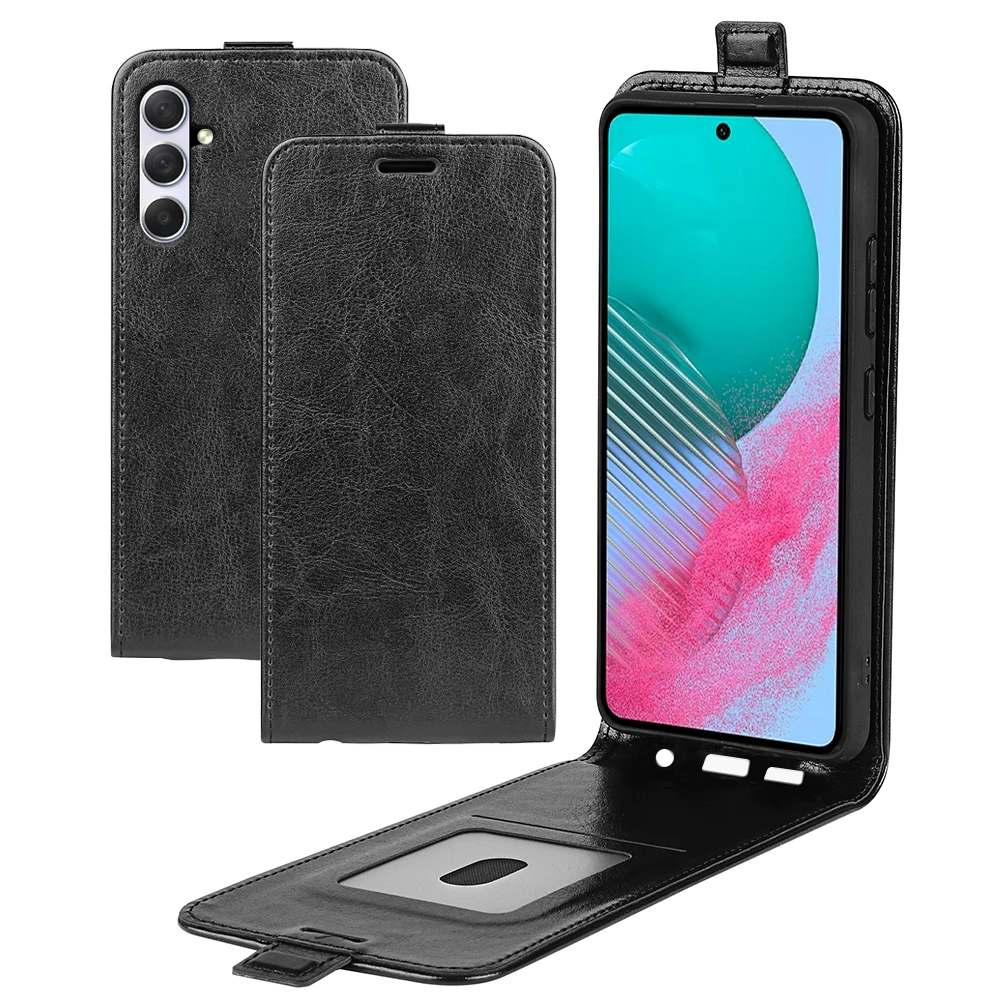 

For Samsung Galaxy M54 M52 M53 M33 M23 M12 M21 M31 M31S Flip Vertical Case Retro Leather Shockproof Cover M51 M11 F23 Bags Case