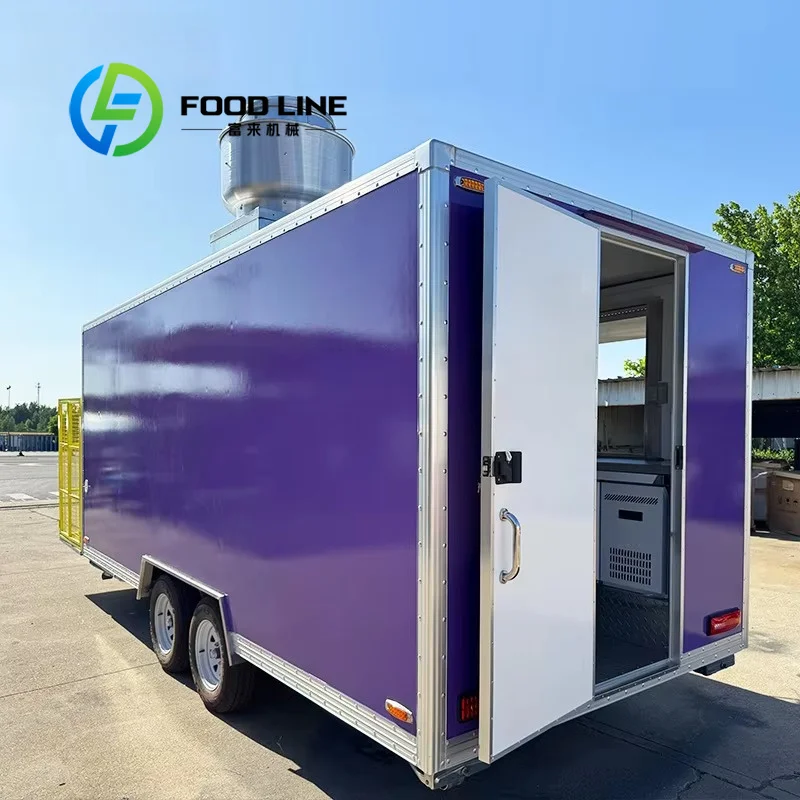 Concession Food Trailer, Balanced Weight Distribution Safe Highway Towing Mobile Concession Food Unit For Festival Stadium Sales