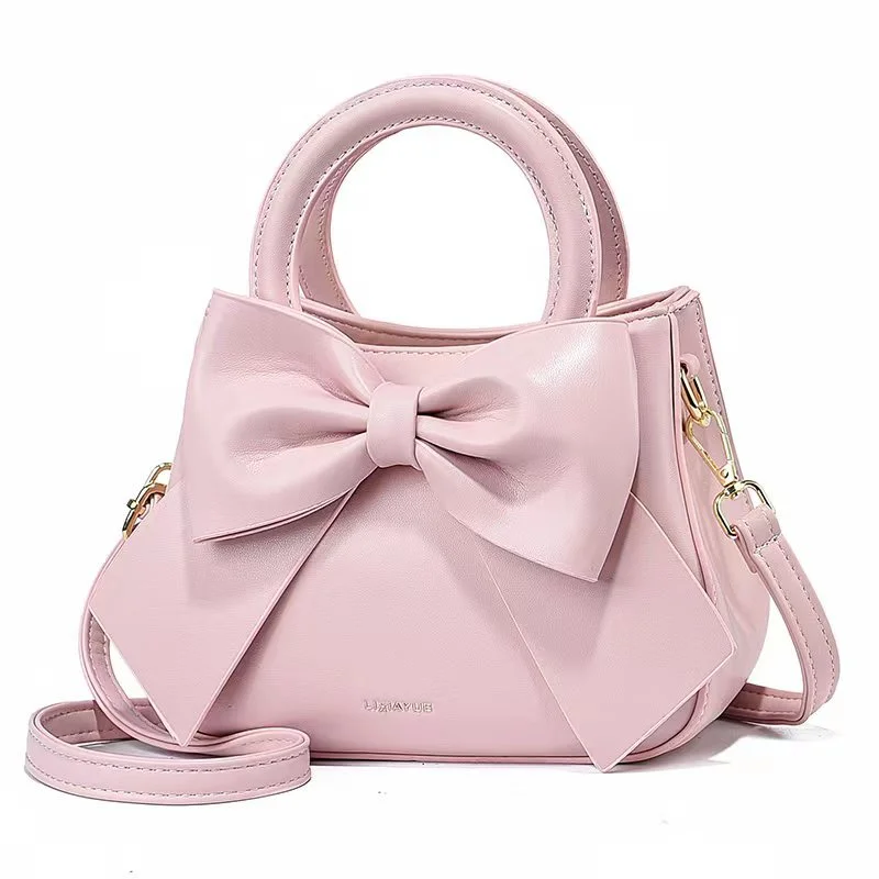 Fashionable and stylish single-shoulder handbag for women, new trendy high-end crossbody bag with bow, suitable for commuting, d image 3