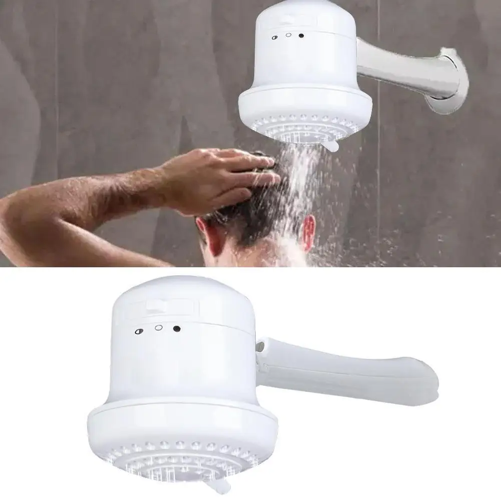 5400W 110V Electric Shower Head Instant Water Heater Adjustable Temperature Bath Shower Heater with 2m Hose Bathroom Heater