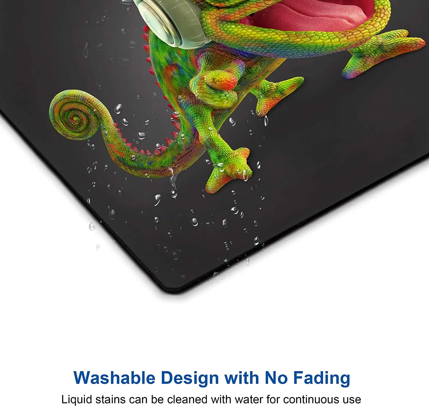 Mouse Pad with Personalized Chameleon Design Non-Slip Rubber Computer Mouse Pad for Kids Laptop Small Mouse Mat 9.5X7.9 Inch