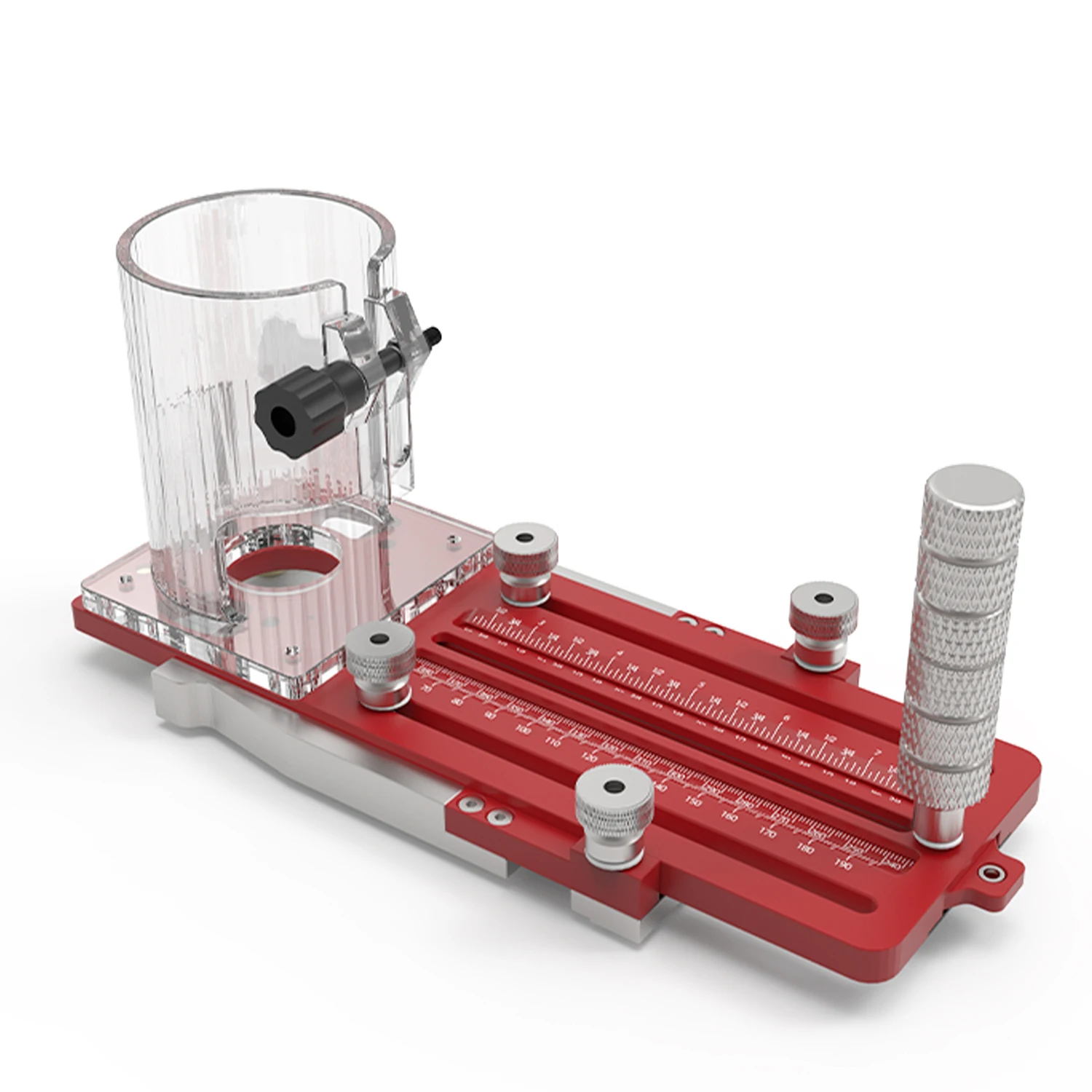 ENJOYWOOD Multifunctionele Router Insteekmal Deurscharnier Sjabloon Geleiderail Adapter Ronde Steken voor Hout Trimmen & Groef