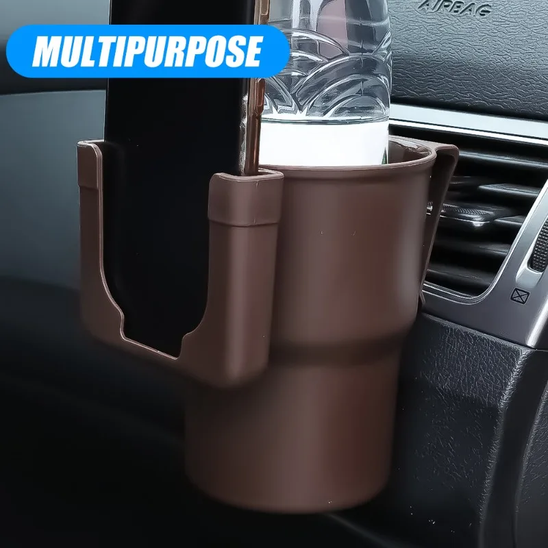 Car Cup Holder Air Vent Outlet Drink Coffee Bottle Holder Can Mounts Holders Beverage Phone Mount Stand Universal Accessories