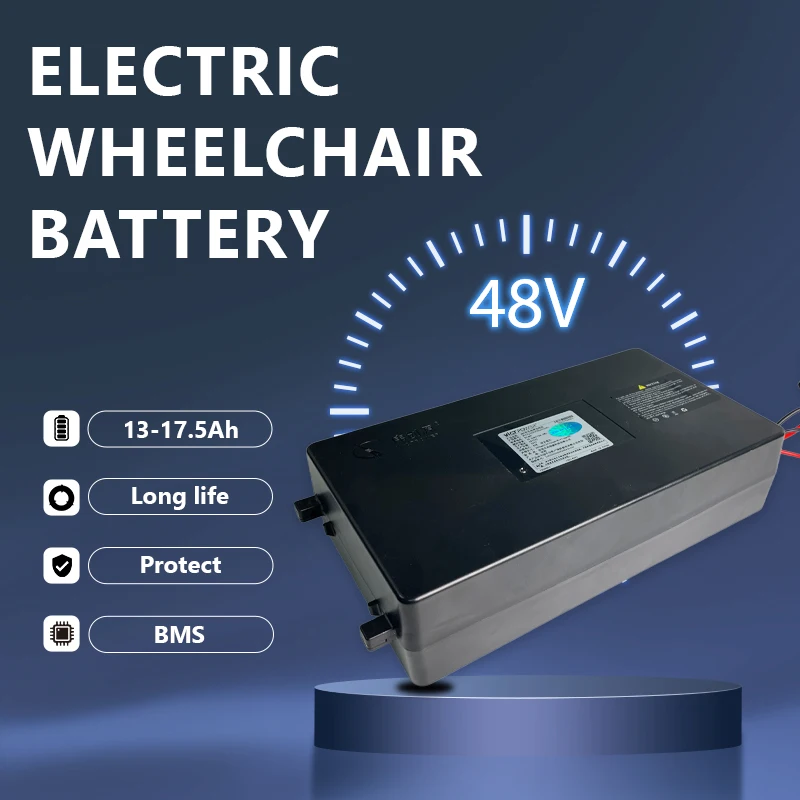 VICTPOWER 48V Battery 13Ah 15.6Ah 17.5Ah Li-ion 3C Discharge Power Pack for Electric Scooter Wheelchair E-bike