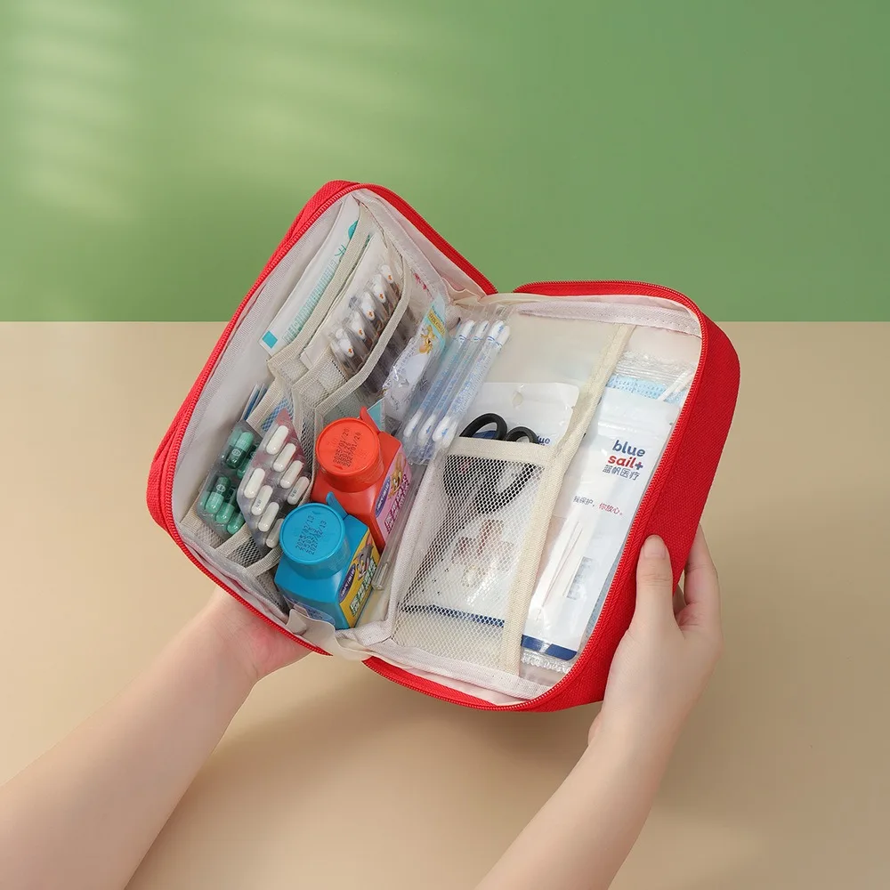 المحمولة الإسعافات الأولية حقيبة الطوارئ الإسعافات الأولية الحقيبة حقيبة طبية الطب حقيبة للتخزين سيارة في الهواء الطلق التخييم السفر مجموعة الحبال
