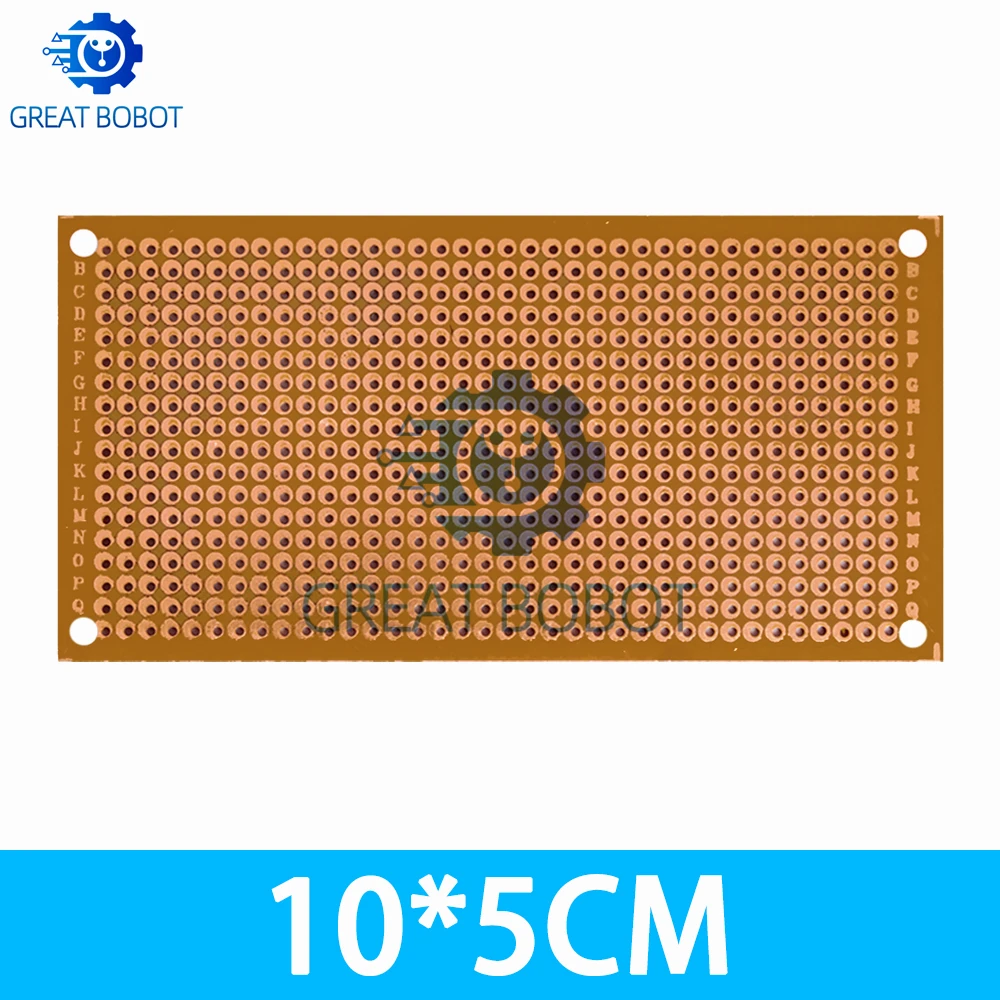 5x10cm Single‑Sided Tinned Copper Prototype Board Universal Soldering PCB Solder Plate Breadboard1PCS for DIY Electronic Project
