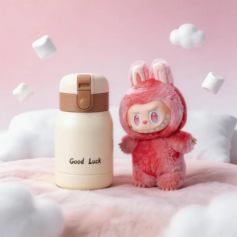 

POP MART THE MONSTERS Forward High Energy Series LABUBU Doll Lovely Image Insulated Flask Cute Thermos Bottle