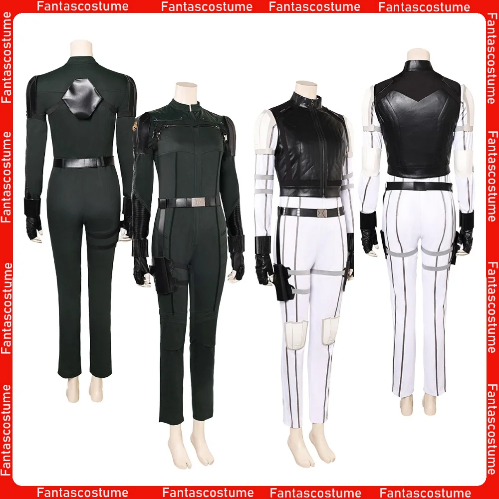 

Women Cosplay Yelena Jumpsuit Movie Fantasy Belova Costume Jumpsuit Gloves Wristband Belt Outfits Halloween Carnival Party Suit