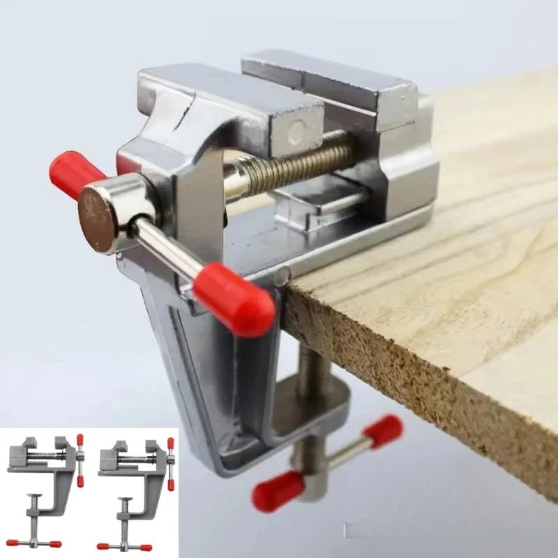 1PC Mini Bench Vise Muliti-Funcational Aluminum Miniature Small Jewelers Hobby Clamp On Table Flat Pliers Tool Vice