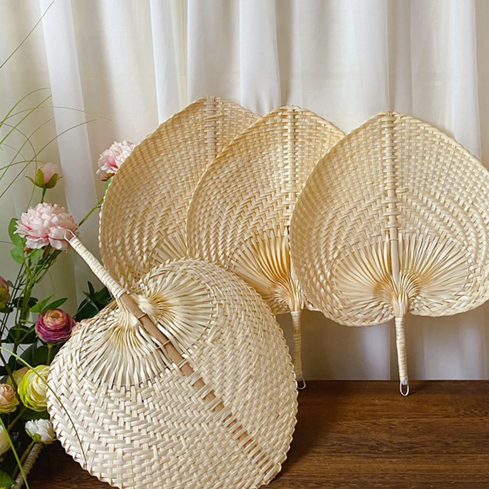 

Bamboo Fan Hand Fans Woven Summer Chinese Manual Handheld Decorative Large Size Material Durable Practical Beautiful