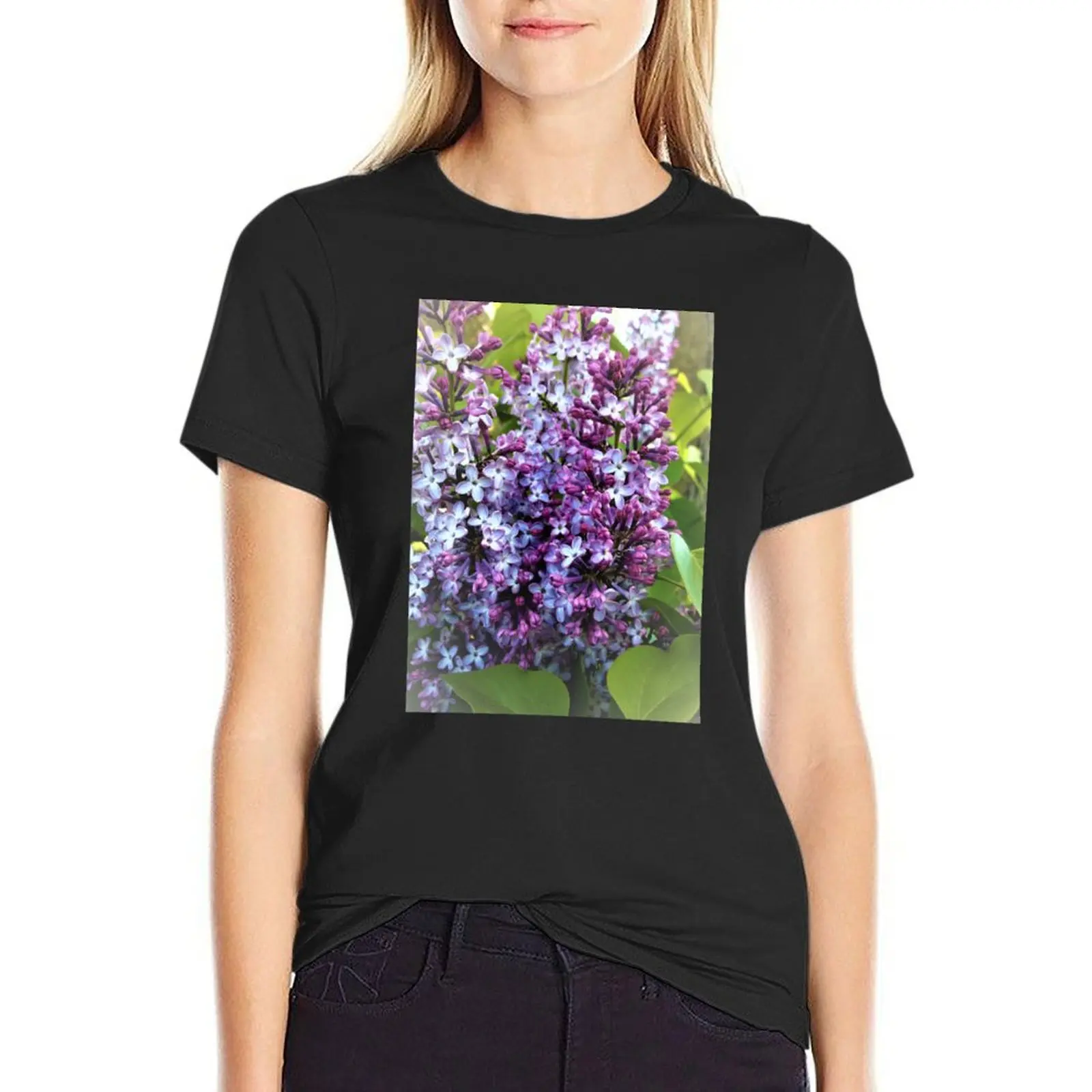 

Lilacs (from E and J) T-Shirt aesthetic clothes oversized animal print shirt for girls tight shirts for Women