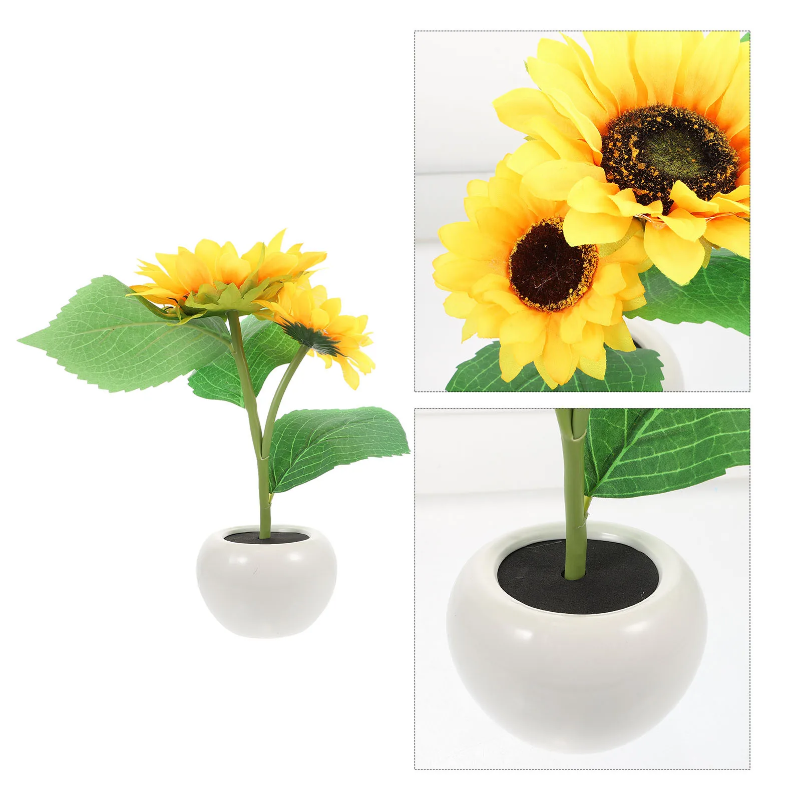 

Sunflower Night Light Realistic Sunflower Shape Lamp Bedside Desktop Light Home Decor Romantic Warm Night Lamp