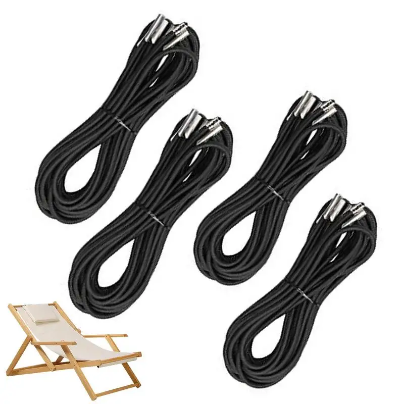 4Pcs Chair Replacement Cord Durable & Elastic Long Lasting Universal Chair Cord Outdoor Accessories For Recliners Lawn Chairs